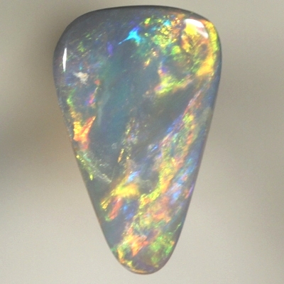 SOLID SEMI BLACK OPAL Bright red to yellow rolling flashes